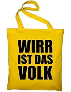 Wirr ist das Volk Jutebeutel, Beutel, Stoffbeutel, Baumwolltasche