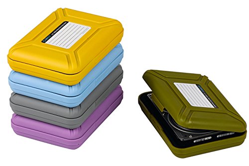 5 X ORICO PHX-35 Plastik Schutzhüllen für 8.9 cm 3,5 Zoll Festplatten Festplattengehäuse HDD Festplatten-Gehäuse / Enclosure Festplatte Schutztasche (Grau+Lila+Gelb+Blau+Grün)