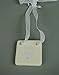 White and Blue Ceramic Square Heart New Baby Boy hanging Plaque Gift Tag Christening 1st baby gift