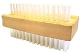 Double Sided Wooden Nail Scrubbing Brush Retro Manicure Quality Accessory