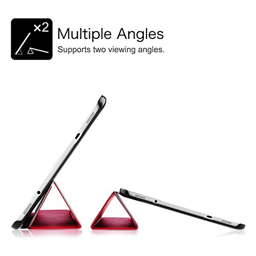 Fintie Samsung Galaxy Tab S2 9.7 Hülle Case – Ultra Schlank Superleicht Ständer Smart Shell Cover Schutzhülle Tasche mit Auto Schlaf / Wach Funktion für Samsung Galaxy Tab S2 T810N / T815N / T813N / T819N 24,6 cm (9,7 Zoll) Tablet-PC, Rot - 8