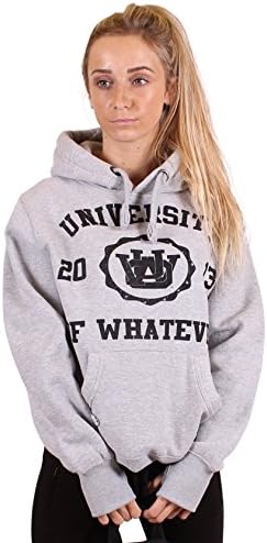 University of Whatever UOW 1st Class Womens Hoodie - Grey UK 18