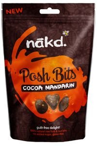 Price comparison product image Cocoa Mandarin Posh Bits 130g by Nakd Bars