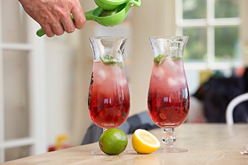 HomePOP Limetten und Zitronenpresse Gastro auch mit passendem Keramikmesser – Grün - 7