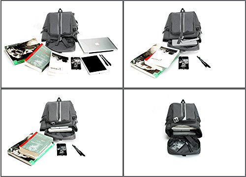 YAOHU Laptop Rucksack 15 6 Zoll mit USB Ladeport Anti Diebstahl  Vintage Wasserdicht Uni Schulrucksack f  r Teenager Studenten Casual Daypack Rucksack