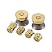 Produktbild VCB 4X Messing Bullet Buttons ABXY Mod Kit + 2 Thumbsticks für Xbox One Controller - Bronze