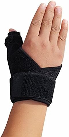 Trigger Finger Splint：Adjustable Trigger Finger Splint Support Brace With Innovative Foam for Pain Relief (For Thumb Black)