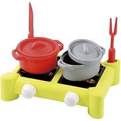 Jouets Ecoiffier - 602 - Réchaud Garni pour enfants 100 % Chef - 7 pièces - Dès 18 mois - Fabriqué en France