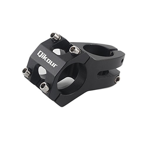 Suncentech Vélos Potences Guidolines Riser 31.8 MM x 45 MM, Guidon Potence pour VTT Vélo Tout Terrain, Vélo de Route, BMX (Noir)