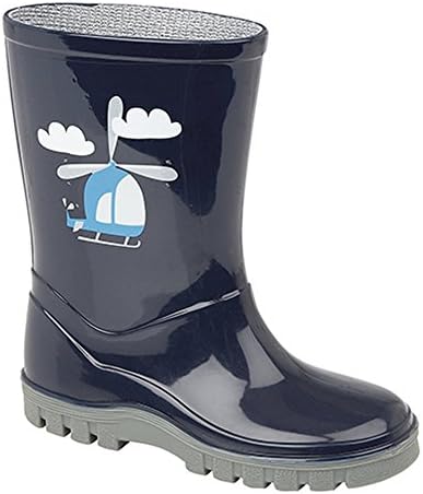 Childrens/Boys Helicopter PVC Wellington Boots