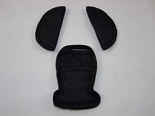Baby Dreams 3-Piece Seat Belt Pad Set + Step Pad for Maxi-Cosi, Black Infant GRUPPE0 New