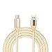 Produktbild kingko 1M, 2M, 3M, Datenkabel USB-Datenkabel 90 Grad rechtwinklig 2A Fast Data Sync Ladekabel (Gold, 3M)