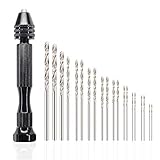 Diese Spiralbohrer haben 12 verschiedene Größen: 0,6 mm × 2, 0,7 mm × 2, 0,8 mm × 2, 1,0 mm × 2, 1,2 mm × 2, 1,5 mm × 2, 1,8 mm × 2, 2,0 mm × 2, 2,2 mm × 1, 2,5 mm × 1, 2,8 mm × 1, 3,0 mm × 1.