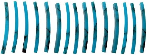 Incudo Precision IP002211 1.3mm Curved 120mm ID Inlay Purfling Strips - Arizona Turquoise (Pack of 15)
