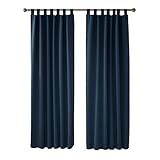 vorhang dunkelblau Material: 100 Prozent Polyester, Schwarze Zwischenschicht