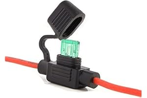 Qiorange Support Porte Fusible Lame Enfichable Etanche avec Fil Câble Max. 32V/30A pour Camion Voiture petit (Fuse Holder Type A 1 Pcs)
