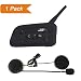 Produktbild V6 Motorrad Drahtlose Bluetooth Sprechanlage Intercom Helm Headset Wasserdicht Vollduplex Interphone für Outdoor-Sportarten (1200M, GPS, MP3, Freisprecheinrichtung, Verbinden bis zu 6 Reiter)
