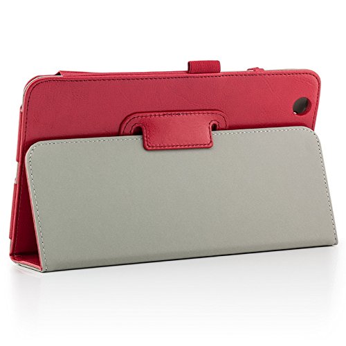 Saxonia LG G Pad 8.3 Hülle Case Tablet Tasche Schutzhülle Cover Premium Qualität mit Standfunktion Rot - 4