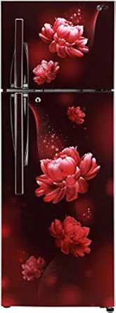 LG 308 L 2 Star Smart Inverter Frost-Free Double Door Refrigerator (GL-T322RSCY, Convertible, Scarlet Charm)