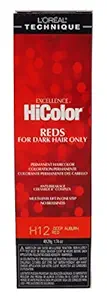 Loreal Excellence Hicolor H12 Tube Deep Auburn Red 1.74 Ounce (51ml) (3 Pack)