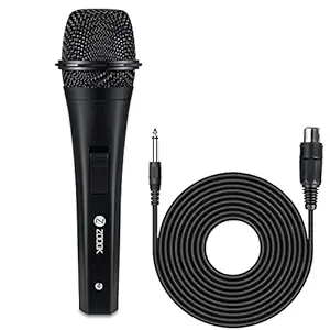 Zoook Karaoke Wired Microphone for Singing/Kids/Speaker/Party/System/cardoid Vocal unidirectional Dynamic Microphone with 10 feet XLR Cable for Stage/Speech/Performance/Podium -1 Year Warranty