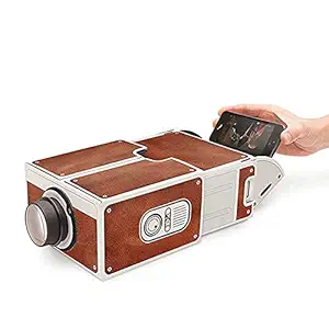 Decdeal Mini Smart Phone Projector Cinema Portable Home Use DIY Cardboard Projector Family Entertainment Projective Device