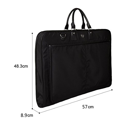 BAGSMART Kleidersack Anzugtasche Anzugsack mit Kleiderbügel Business Reisen Schwarz - 6