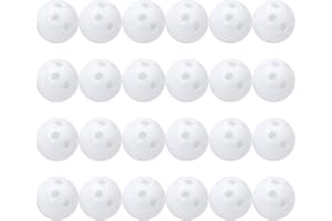 HOTMNTY Noise Maker Ball, Noise Maker Insert Squeakers, 24 Rattle Balls for Sewing, Make Noise Replacement Rattle Insert, Round Doll Noise Maker, Noise Repair Toy Rattle Ball Inserts for Baby Squeakers Toy