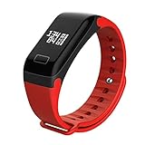WUDUHUI Fitness Armband Intelligente Übung Herzfrequenz Schrittzähler Mode Silikon Armband 235 × 24 × 11,6 mm