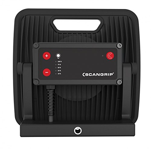 Scangrip LED-Arbeitsleuchte Nova 5 K mit der 42 W COB Technologie und einem 5 m Kabel, gebaut nach Schutzart, 1 Stück, dunkelgrau/schwarz, 03.5442 - 4