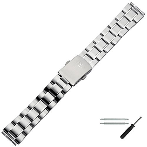 Uhrenarmband 18mm Edelstahl - inkl. Wechselanstoß 20mm, Federstege & Werkzeug - Marburger Basic Line - Metallarmband aus Edelstahl - Uhrenarmbänder von Marburger seit 1945 Uhrenarmband 18mm Edelstahl - inkl. Wechselanstoß 20mm, Federstege & Werkzeug - Marburger Basic Line - Metallarmband aus Edelstahl - Uhrenarmbänder von Marburger seit 1945