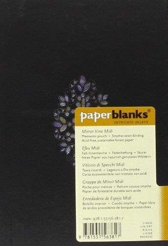 Paperblanks Intricate Inlays Mirror Vine Midi Notebook with Lined Pages