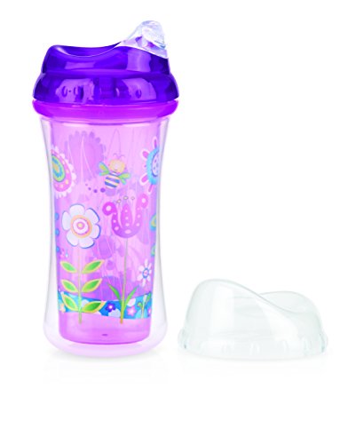 Nuby clik-it Ultra Isolierbecher aus Polypropylen mit weichem Trinkschnabel Tropfschutz 270 ml 18 + Monate – Farbe Zufällig - 3