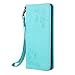 Produktbild Galaxy S8 Hülle,Galaxy S8 Case, Snewill Floral Butterfly PU Leather Wallet Case Flip Stand Cover with Card Slots & Hand Strap for Samsung Galaxy S8 - Green