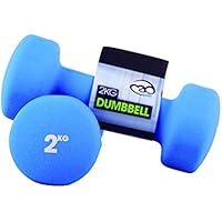 Fitness-Mad, Manubri in Neoprene, Blu (Blue), 2 x 2Kg