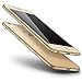 Produktbild Hülle für iPhone 5S,iPhone SE Vollschutz Case + Gratis Panzerglas, SaKuLa [Thin Fit 360°] Komplettschutz 360° Rundumschutz-Schale in perfekter Passform 2-teilige Premium PC-Material Schutzhülle Tasche für iPhone 5/5S/SE,iPhone 5/5S/SE Hülle Kristall Stoßdämpfend Transparent Beidseitiger Vorne und Hinten Schutzhülle Touchscreen Dünne HandyHülle-Seidig Gold
