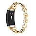 Produktbild Upxiang Armband Kompatibel für Samsung Gear Fit 2/Gear Fit 2 Pro Metall Ersatz Waist Band Strap Verstellbar Strass Uhrenarmband Business Armbänder für Samsung Gear Fit 2/Gear Fit 2 Pro