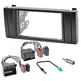 5er bmw e39 radio Farbe: Schwarz. sound-way Einbaurahmen für Radio/Autoradio, 2 DIN, für BMW 5er, BMW X5