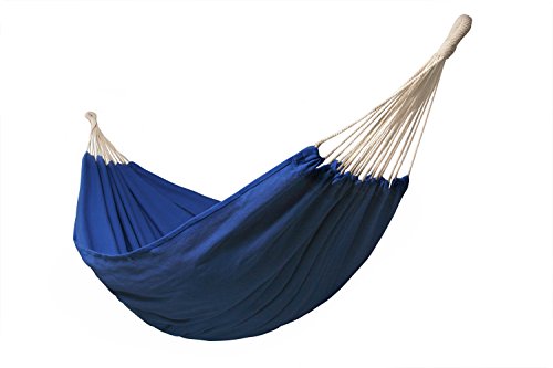 Kronenburg Hängematte Mehrpersonen 210 x 150 cm, Belastbarkeit bis 300 kg TÜV SÜD geprüft, Blau - 4