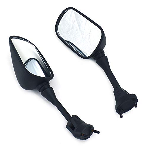 Fast Pro Motorrad Schwarz Seite Rückspiegel Kawasaki Ninja ZX6R 6RR 636 ZX10R Motorrad Spiegel - 2