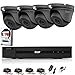 Price comparison product image HIZONE PRO 5MP CCTV KIT SECURITY SYSTEM 4K DVR 4CH+&4X 5MP GRAY ULTRA HD METAL HOUSING IP66 WATERPROOF IN/OUTDOOR DOME CAMERAS 20M NIGHT VISION EASY P2P EMAIL ALERT REMOTE VIEW (1TB HDD PRE-INSTALLED)