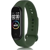 Coverzone Xiaomi Mi Band 3 4 5 6 7 ile uyumlu Saat Kayışı Ent Kaliteli Xiaomi Mi Band 3 4 5 6 7 ile uyumlu Spor Saat Kontrast