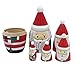 Produktbild LJYASD Matroschka Russische Puppe 5Er Set Rot Weihnachtsmann Nesting Puppe Geschenk Für Kinder Geburtstags Kleinkind Spielzeug