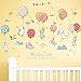 Produktbild WandSticker4U- Wandtattoo Babyzimmer HASEN HASE FLIEG | Wandbild: 120x72cm | Wandsticker Ballon Wolken Kaninchen Vögel Pastell Wandaufkleber Poster | Deko für Kinderzimmer Baby Kinder Mädchen Junge