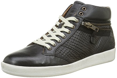 Kickers Happyzip, Women’s Low-Top Sneakers, Black - Schwarz - Noir (Noir Gris Foncé), 5 UK