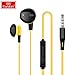 Produktbild BedolioIn-Ear-Stereoanlage mit Weizen-Computertelefon Universal-Kabel-Karaoke-Headset Subwoofer-Kabel-Headset, gelb