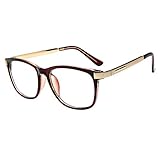 Brille Metall Forepin® Klare Linse Brille Klassisch Damen...
