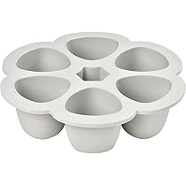 BÉABA, Set van 2 porties voor het bewaren van babymaaltijden/glas, extra robuust, 100% luchtdicht, hittebestendig, invriezen, sterilisatie, schaalverdeling, 250 ml, nachtblauw/honing
