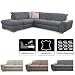 Produktbild Cavadore Ecksofa Bules mit Bett / Großes Schlafsofa mit praktischem Stauraum / Inkl. verstellbarer Kopfteile / Modernes Design / 274 x 81 x 232 cm (BxHxT) / Kunstleder grau