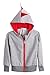 Autumn Baby Boys Grey Cotton Long Sleeve Dinosaur Zip Up Hoodies Jacket